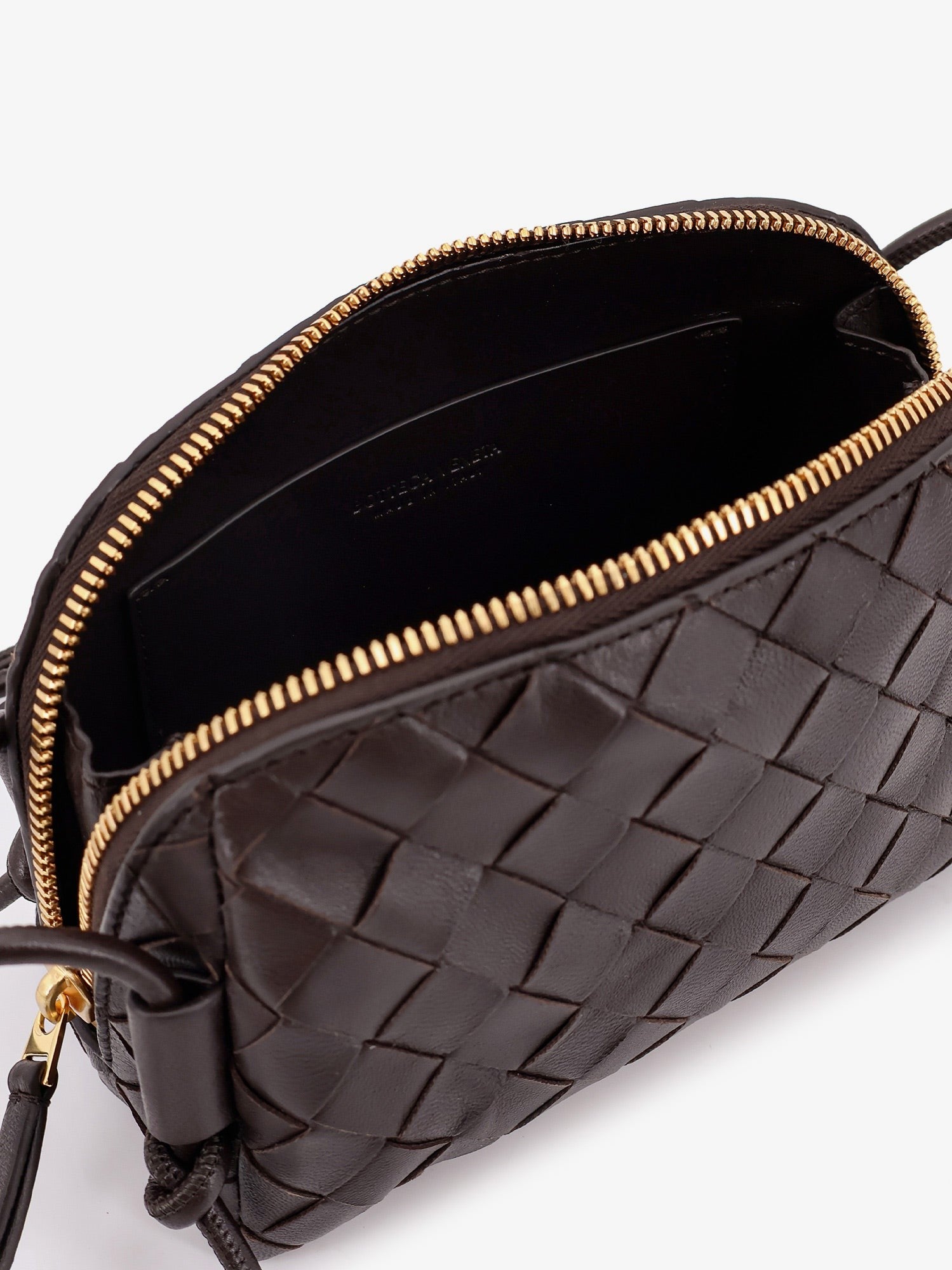 Bottega Veneta Concert Leder-Clutch mit Intrecciato-Motiv