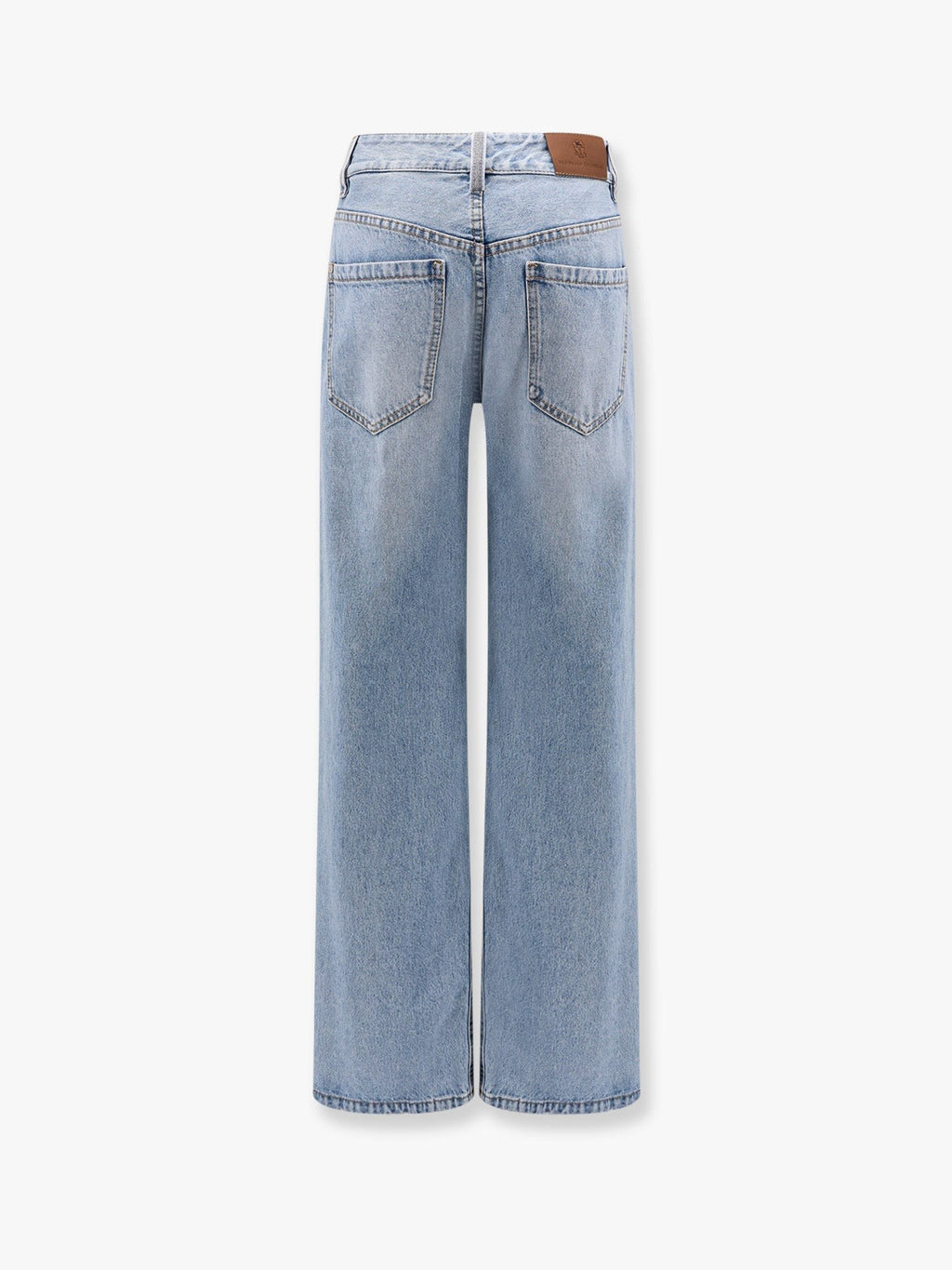Brunello Cucinelli Jeans de comprimento total soltos contemporâneos