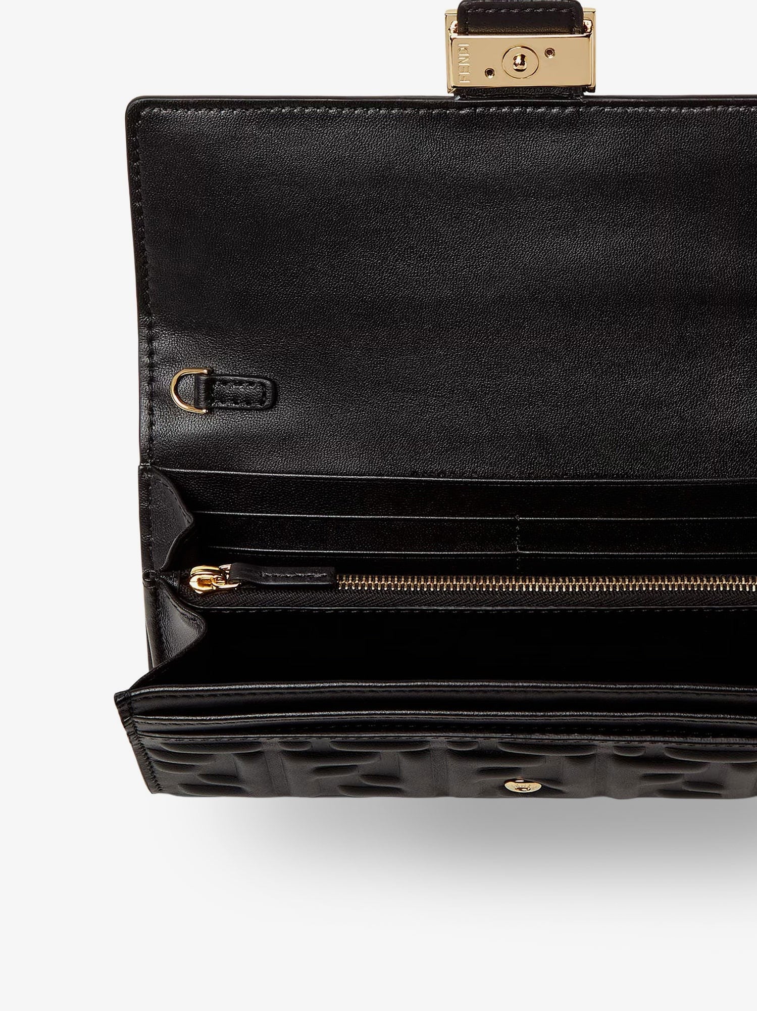 Fendi Continental With Chain Baguette leather shoulder bag with FF motif