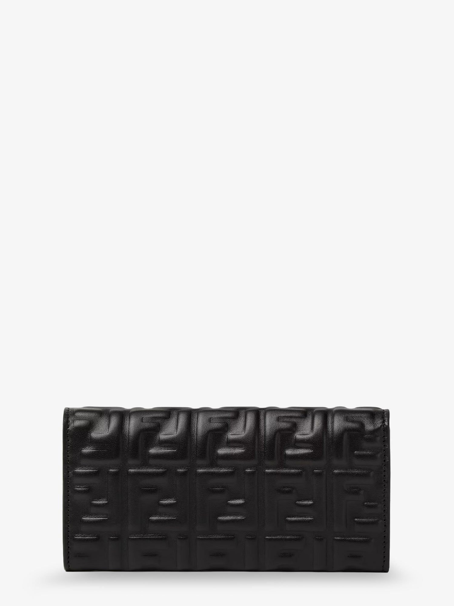 Fendi Continental With Chain Baguette leather shoulder bag with FF motif