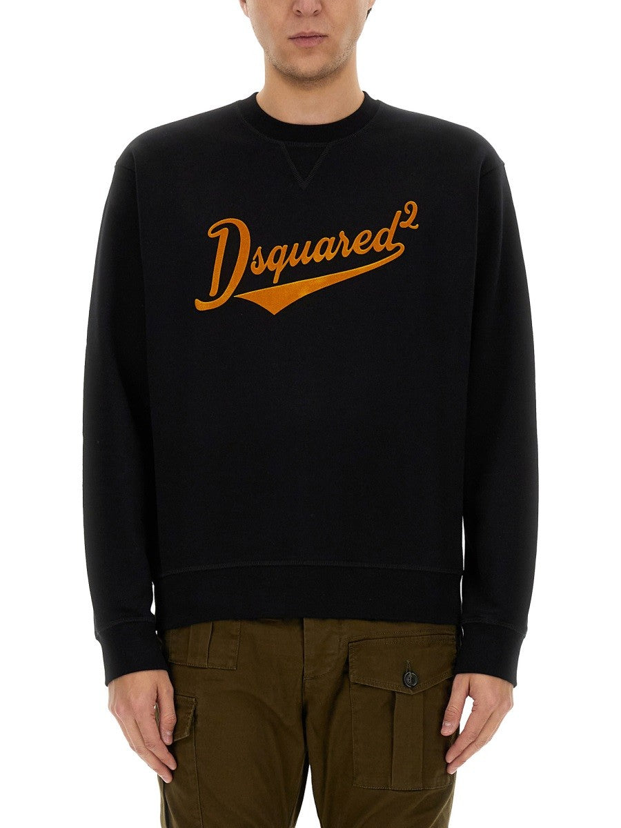 Dsquared2 SUDADERA "COOL FIT VELVET LOGO"