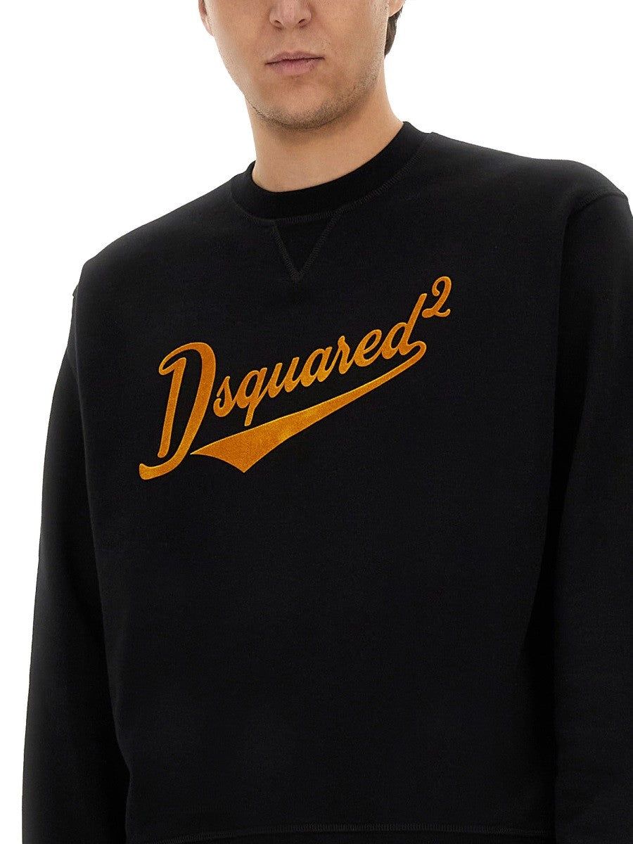 Dsquared2 SUDADERA "COOL FIT VELVET LOGO"