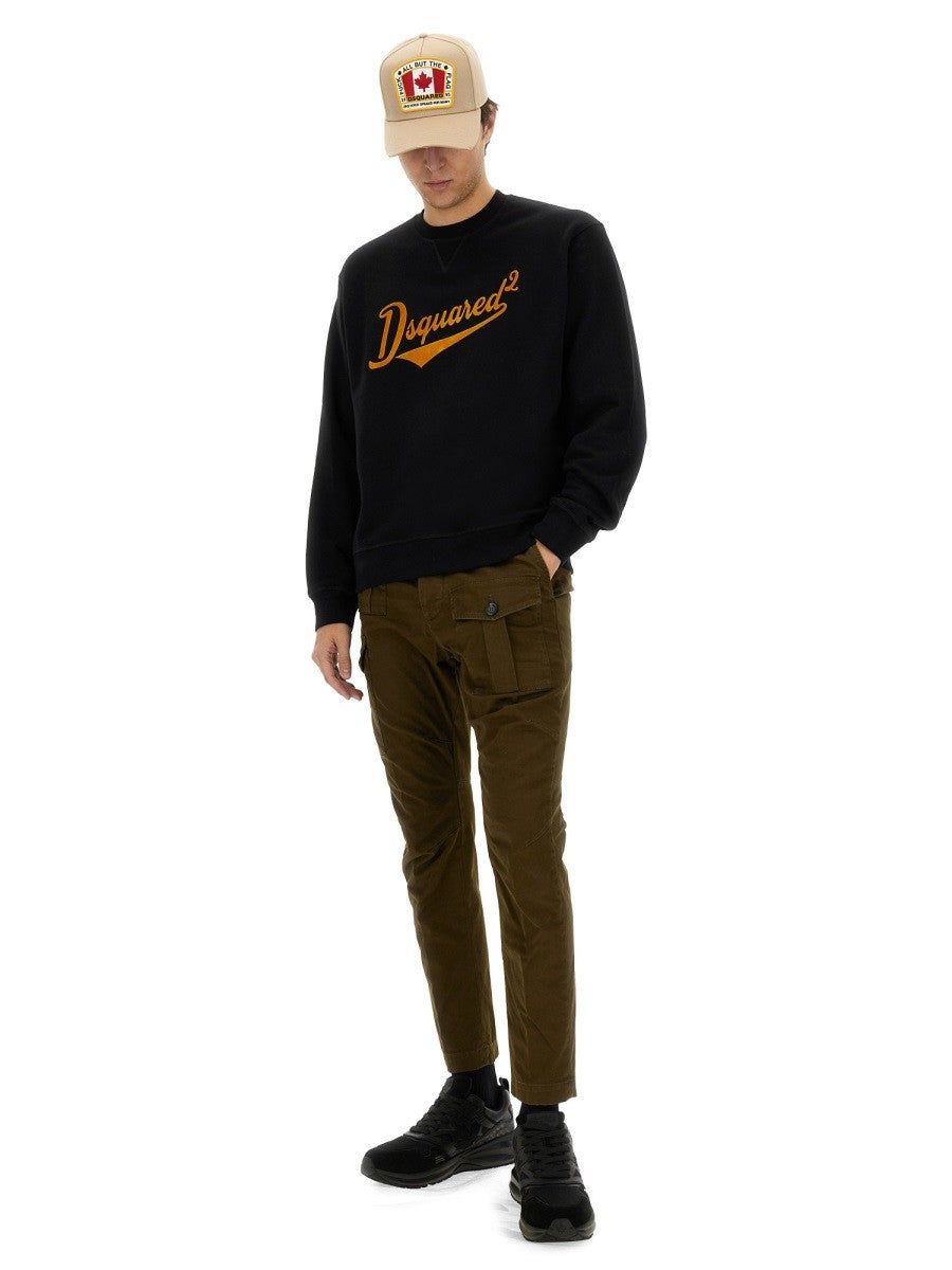 Dsquared2 SUDADERA "COOL FIT VELVET LOGO"