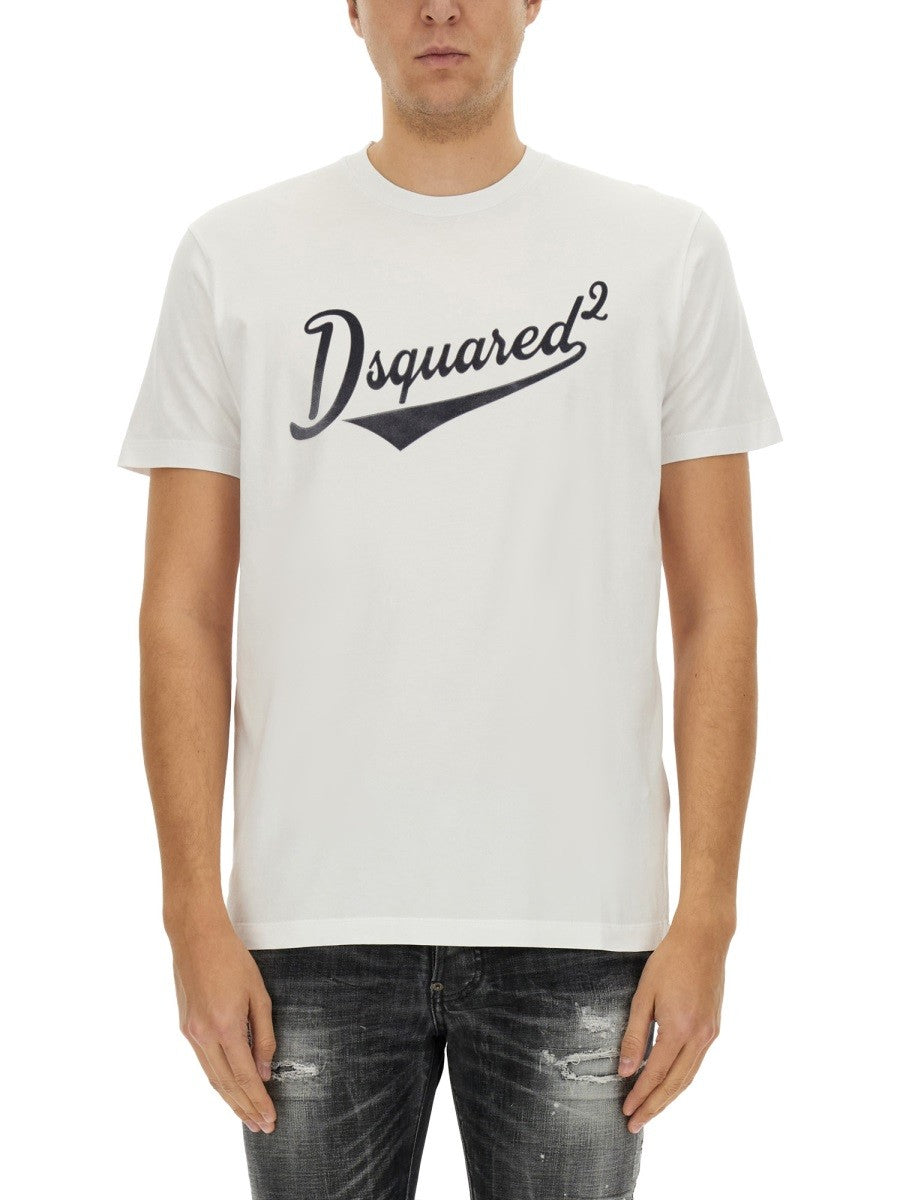 Dsquared2 "COOL FIT VELVET LOGO" T-SHIRT