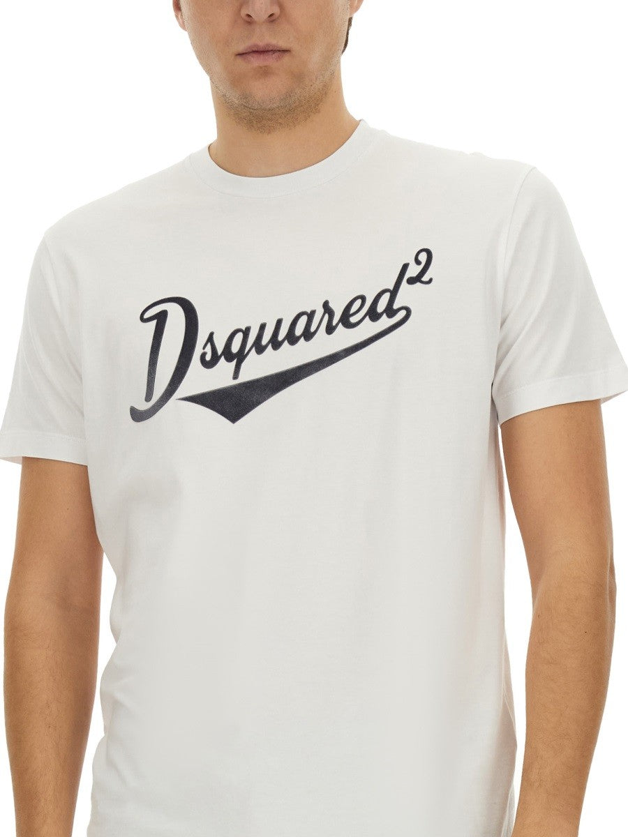 Dsquared2 "COOL FIT VELVET LOGO" T-SHIRT