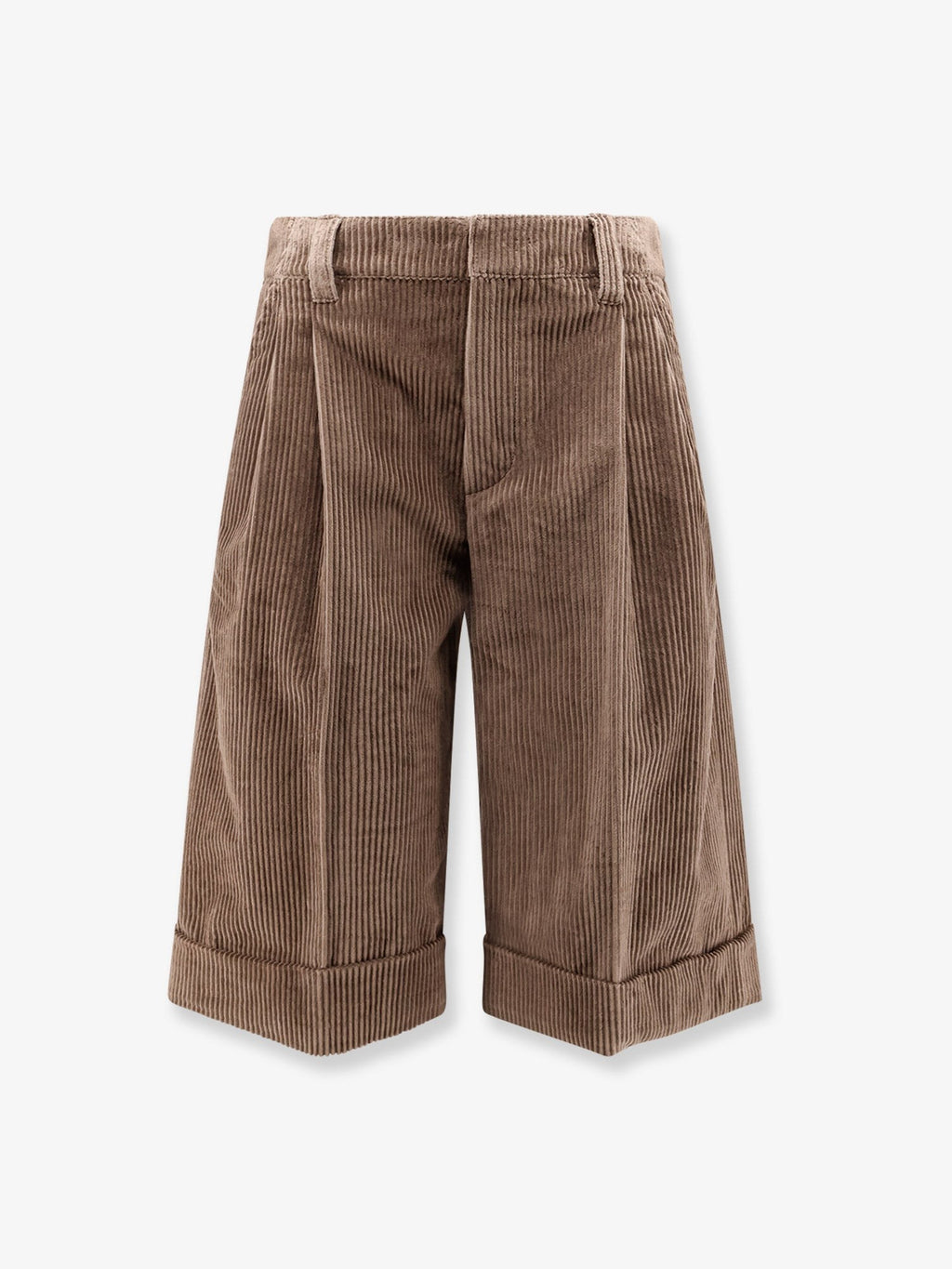 Brunello Cucinelli Corduroy shorts with Monili detail