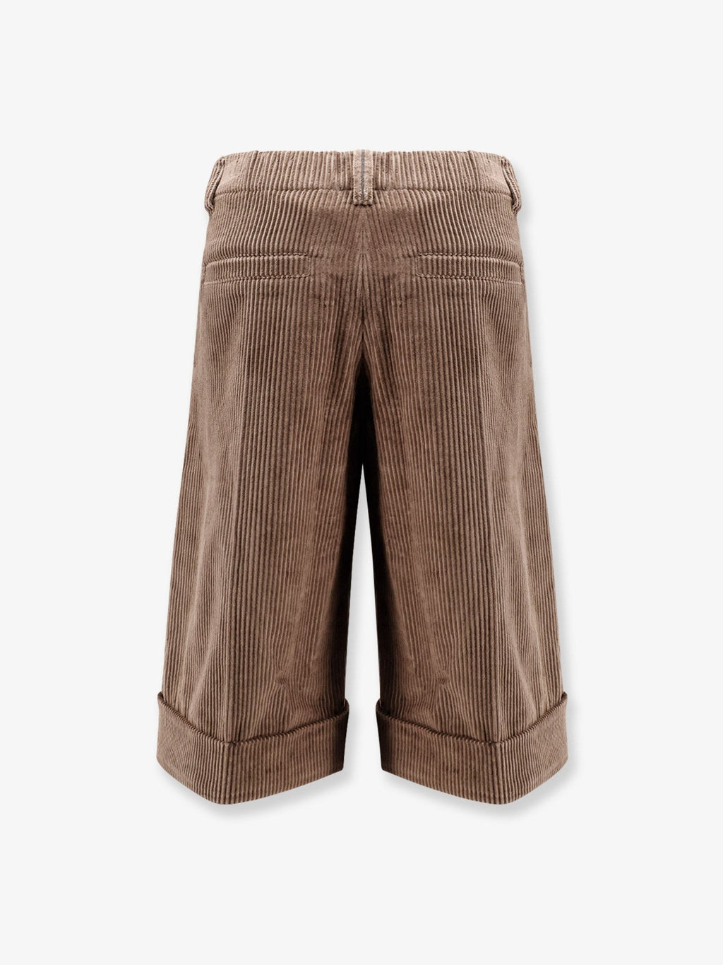 Brunello Cucinelli Corduroy shorts with Monili detail