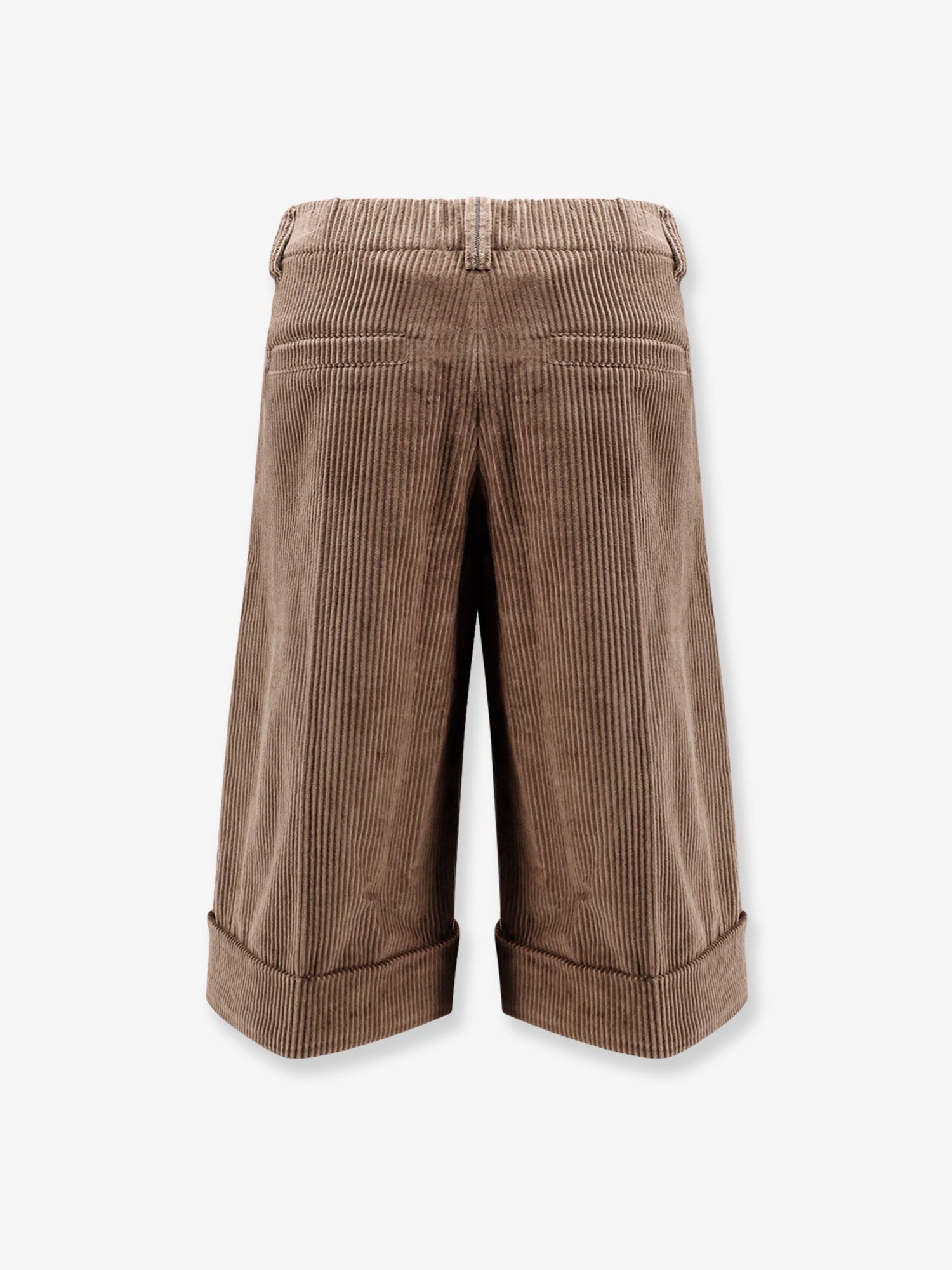 Brunello Cucinelli Corduroy shorts with Monili detail
