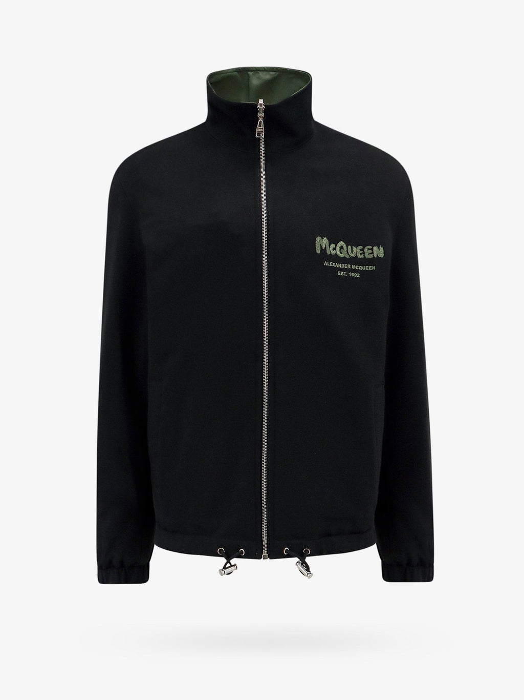 Alexander Mcqueen Veste en coton et nylon avec logo graffiti mcqueen