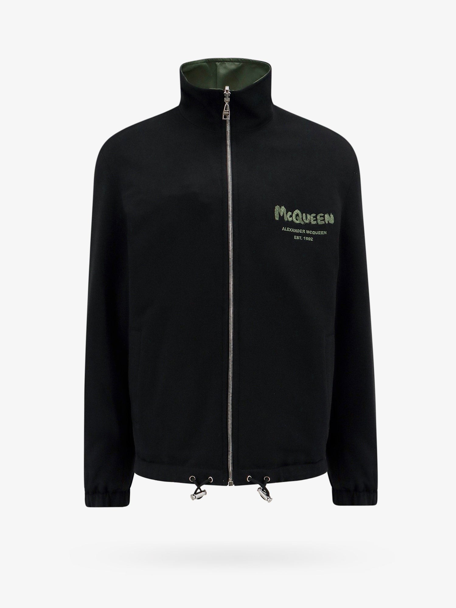 Alexander Mcqueen Veste en coton et nylon avec logo graffiti mcqueen