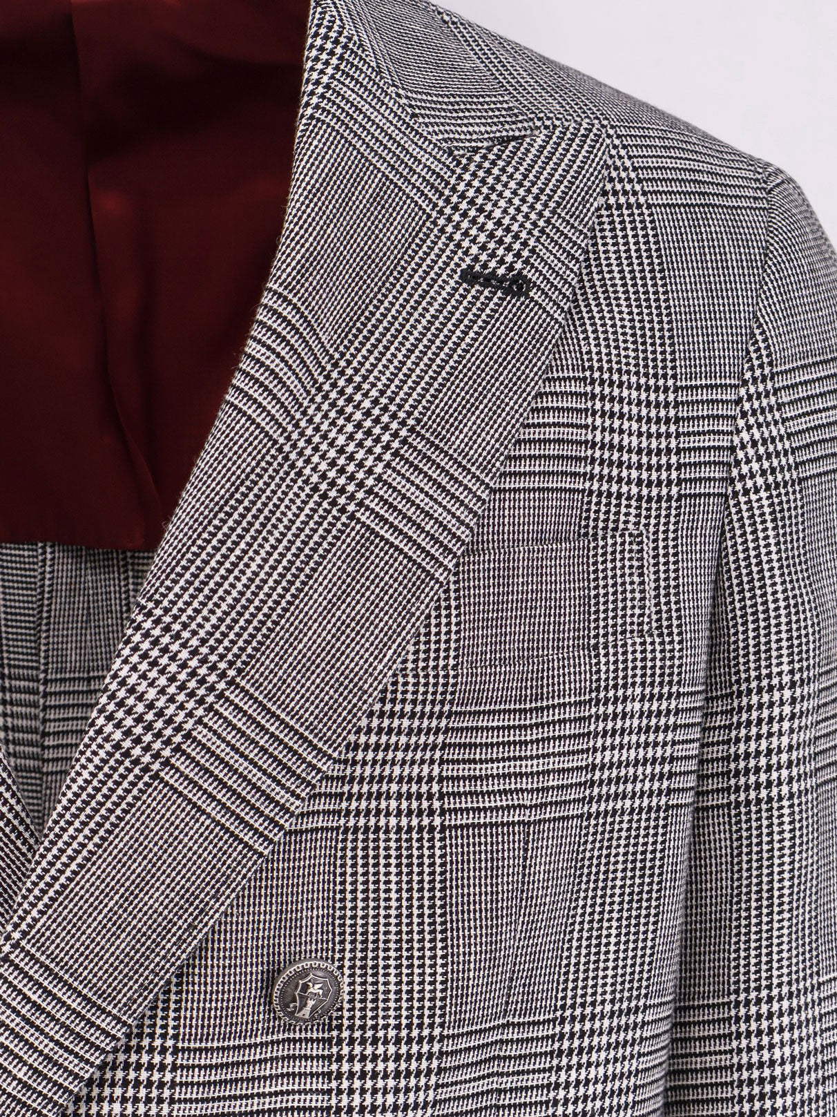 Brunello Cucinelli Cotton and linen Prince of Wales one-and-a-half breasted blazer
