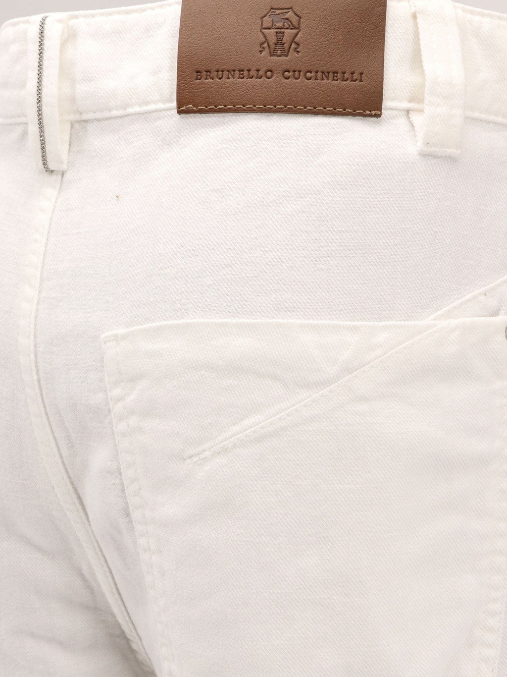 Brunello Cucinelli Calças de algodão e linho