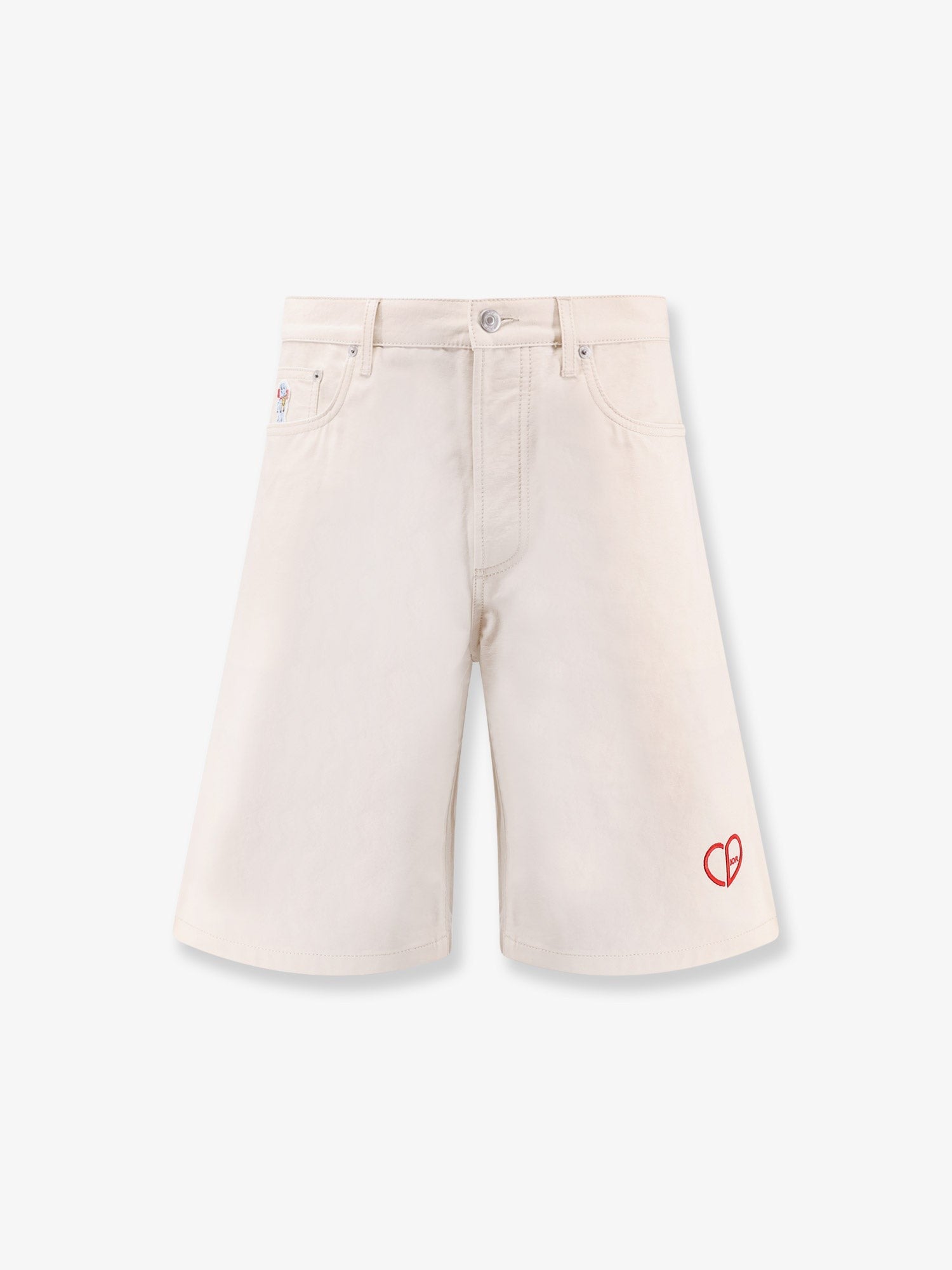 Dior Bavlněné bermudy s logem CD srdce