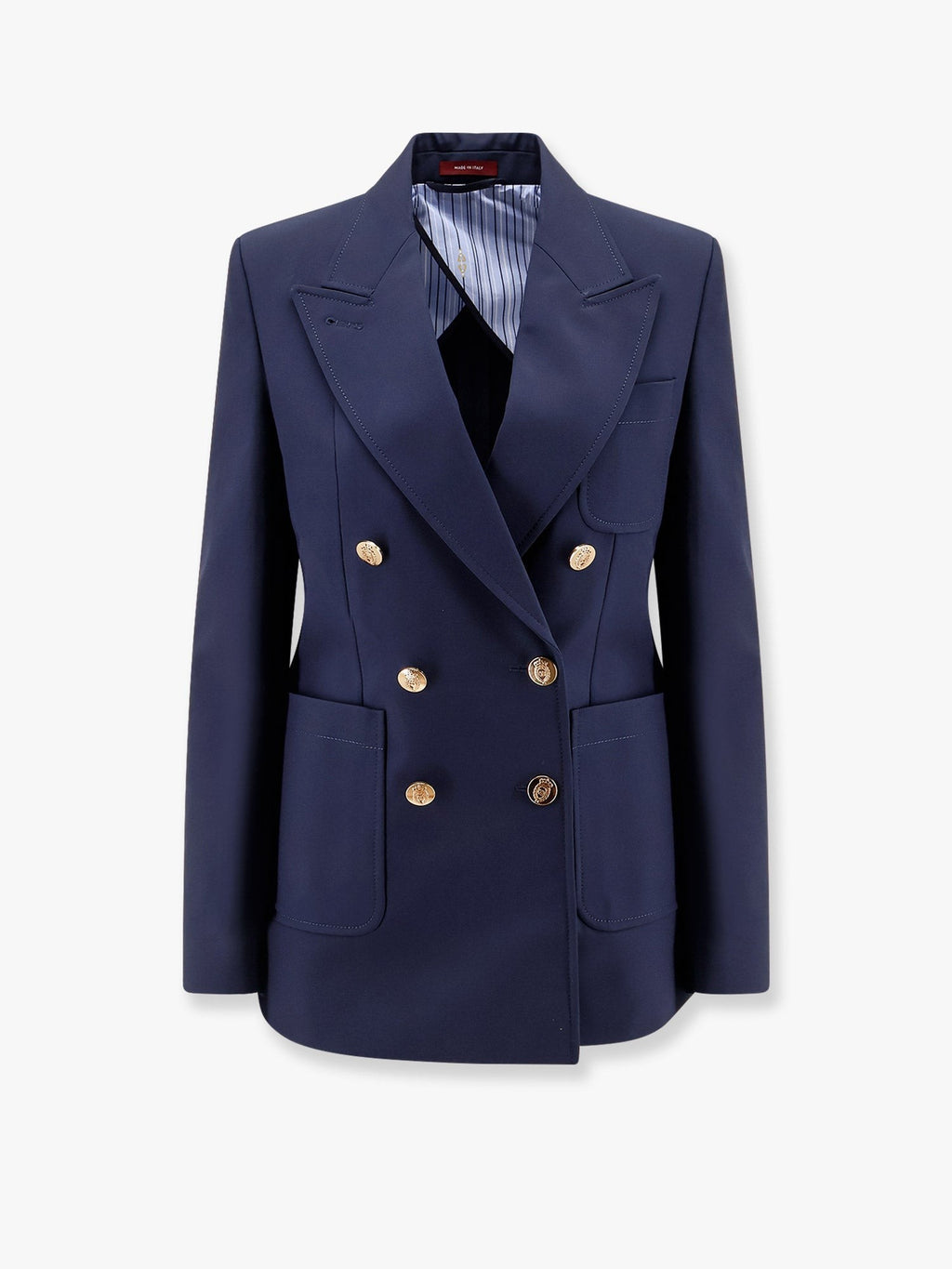 Gucci Blazer en coton avec boutons à l'écusson Gucci emblématique