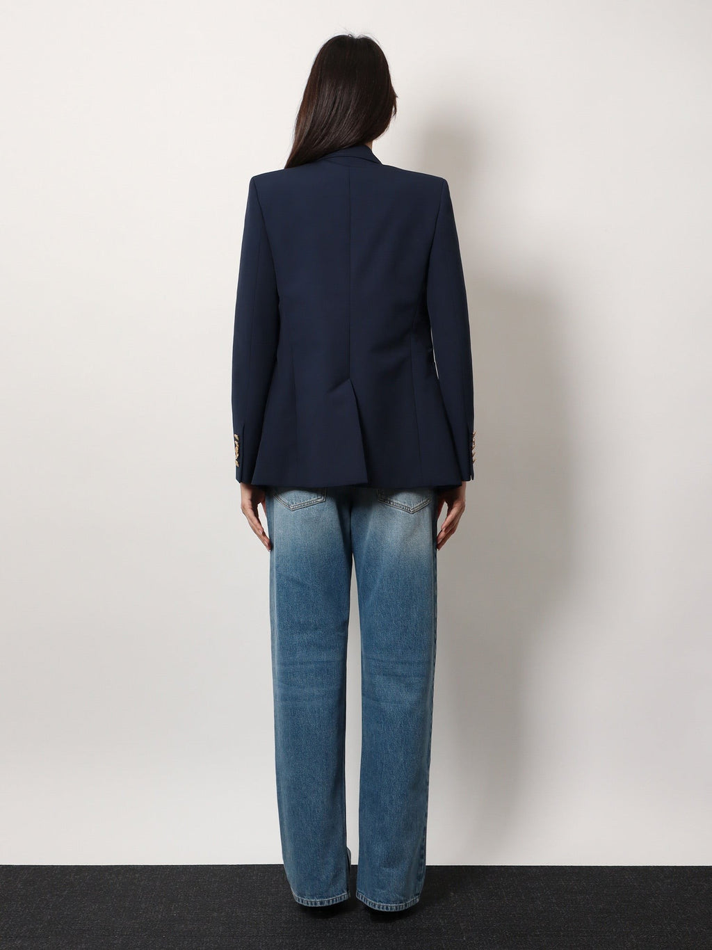 Gucci Blazer en coton avec boutons à l'écusson Gucci emblématique