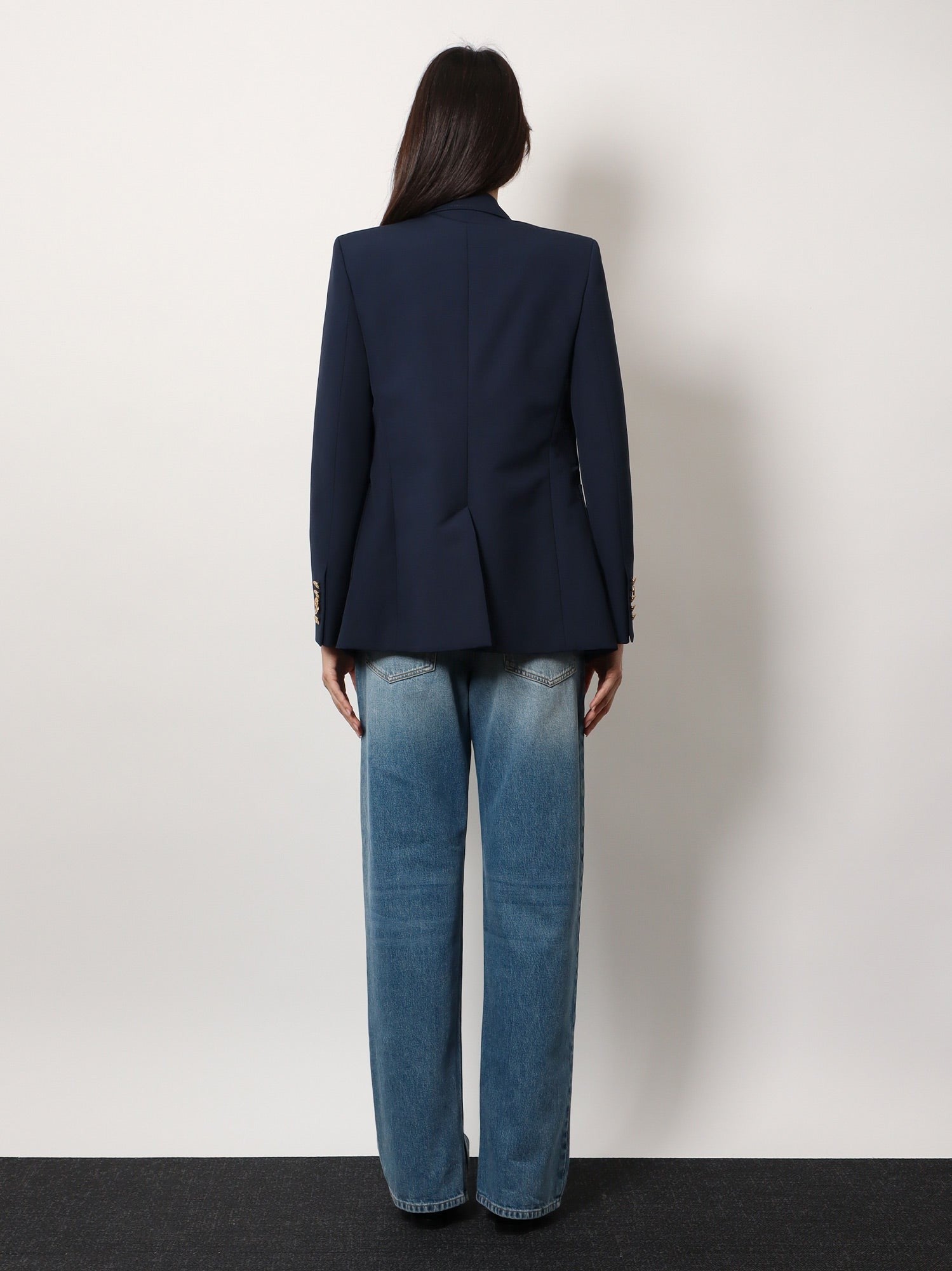Gucci Blazer en coton avec boutons à l'écusson Gucci emblématique