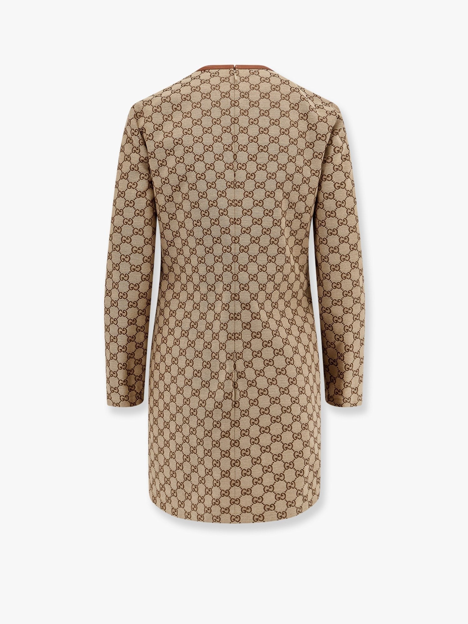 Gucci Φόρεμα από βαμβακερό μείγμα με all-over εκτύπωση GG