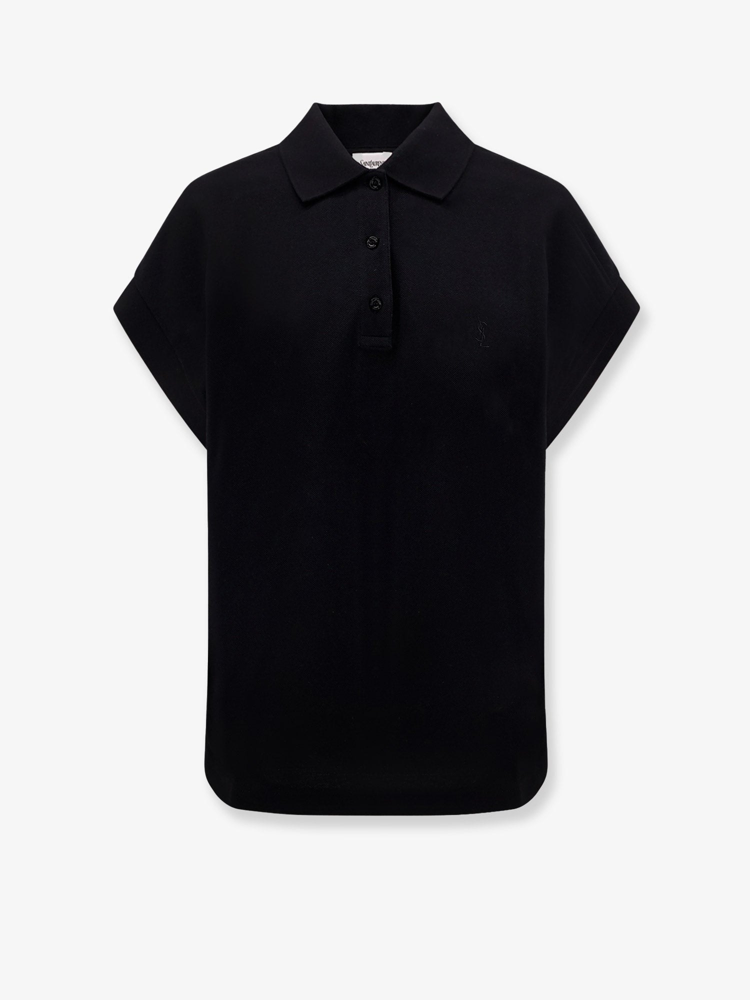 Saint Laurent Cotton blend polo shirt with logo