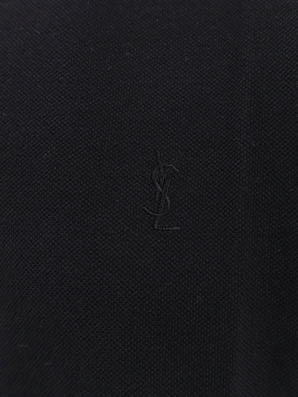 Saint Laurent Cotton blend polo shirt with logo