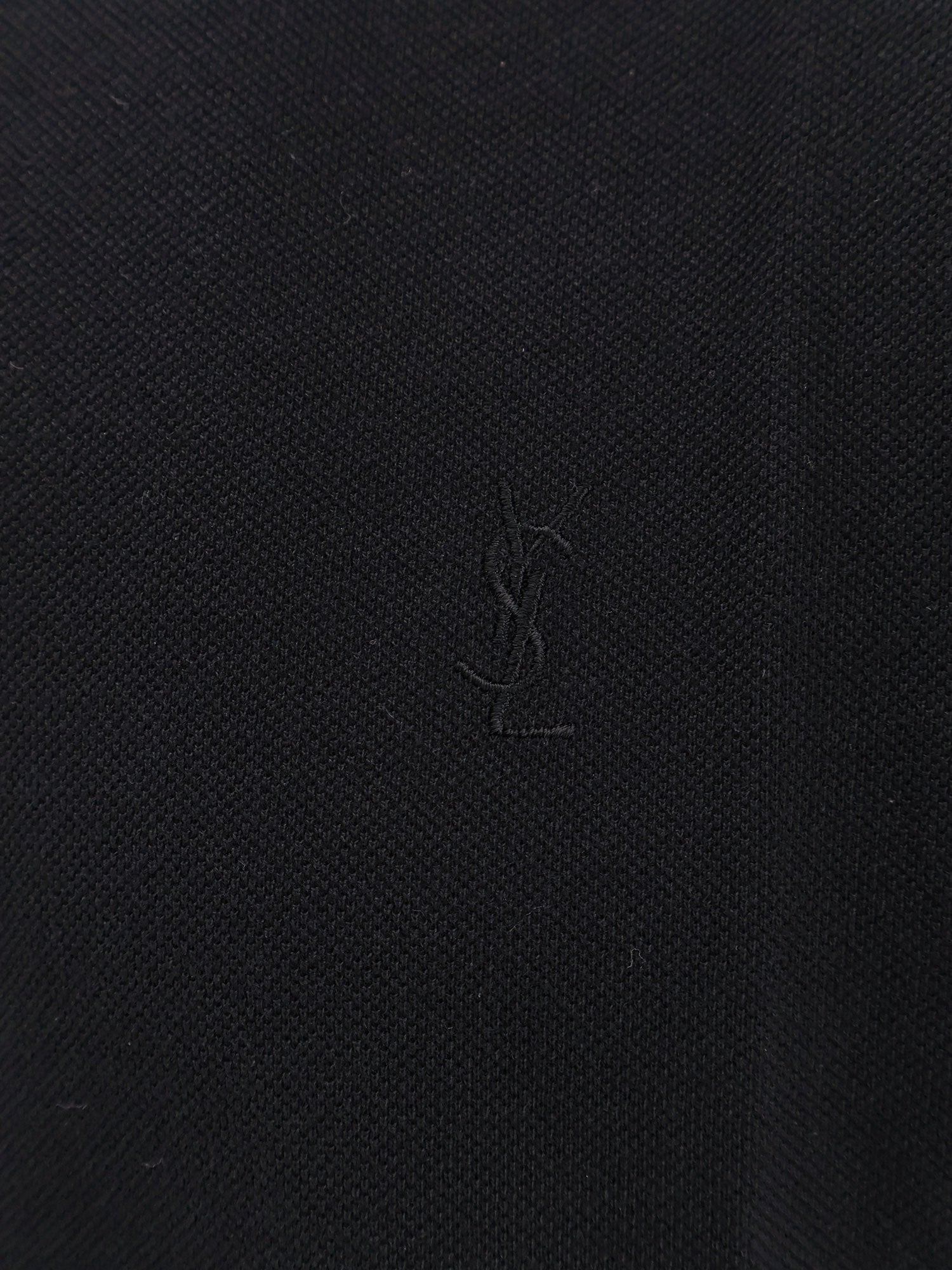 Saint Laurent Cotton blend polo shirt with logo