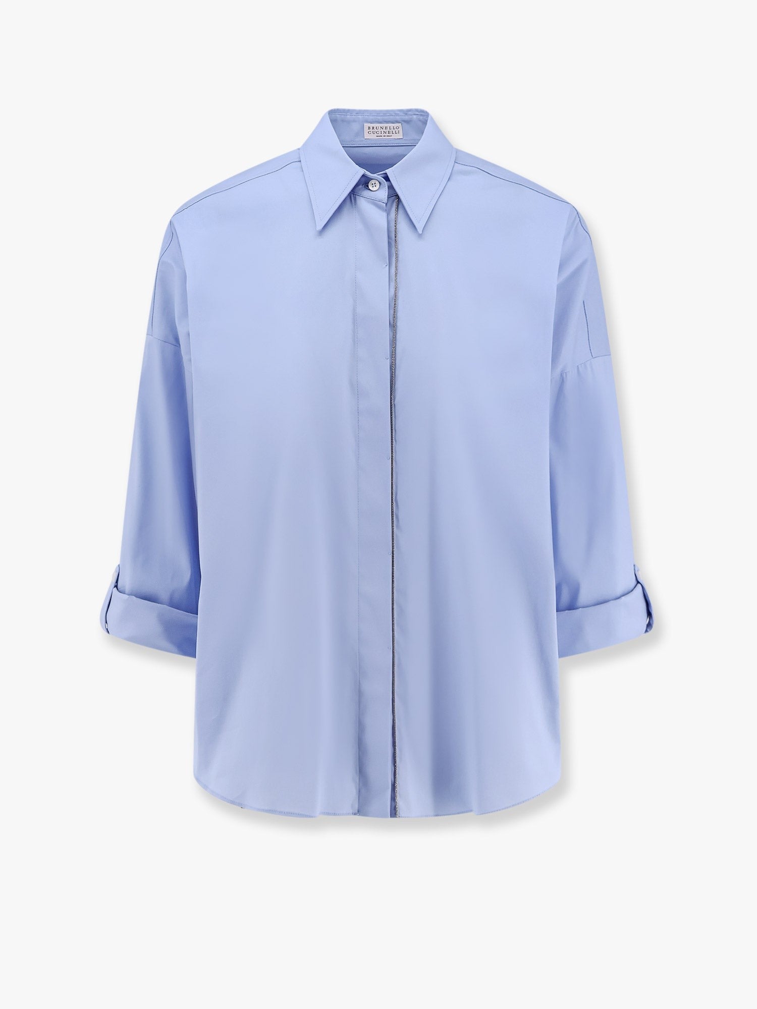 Brunello Cucinelli Cotton blend shirt with monili profile