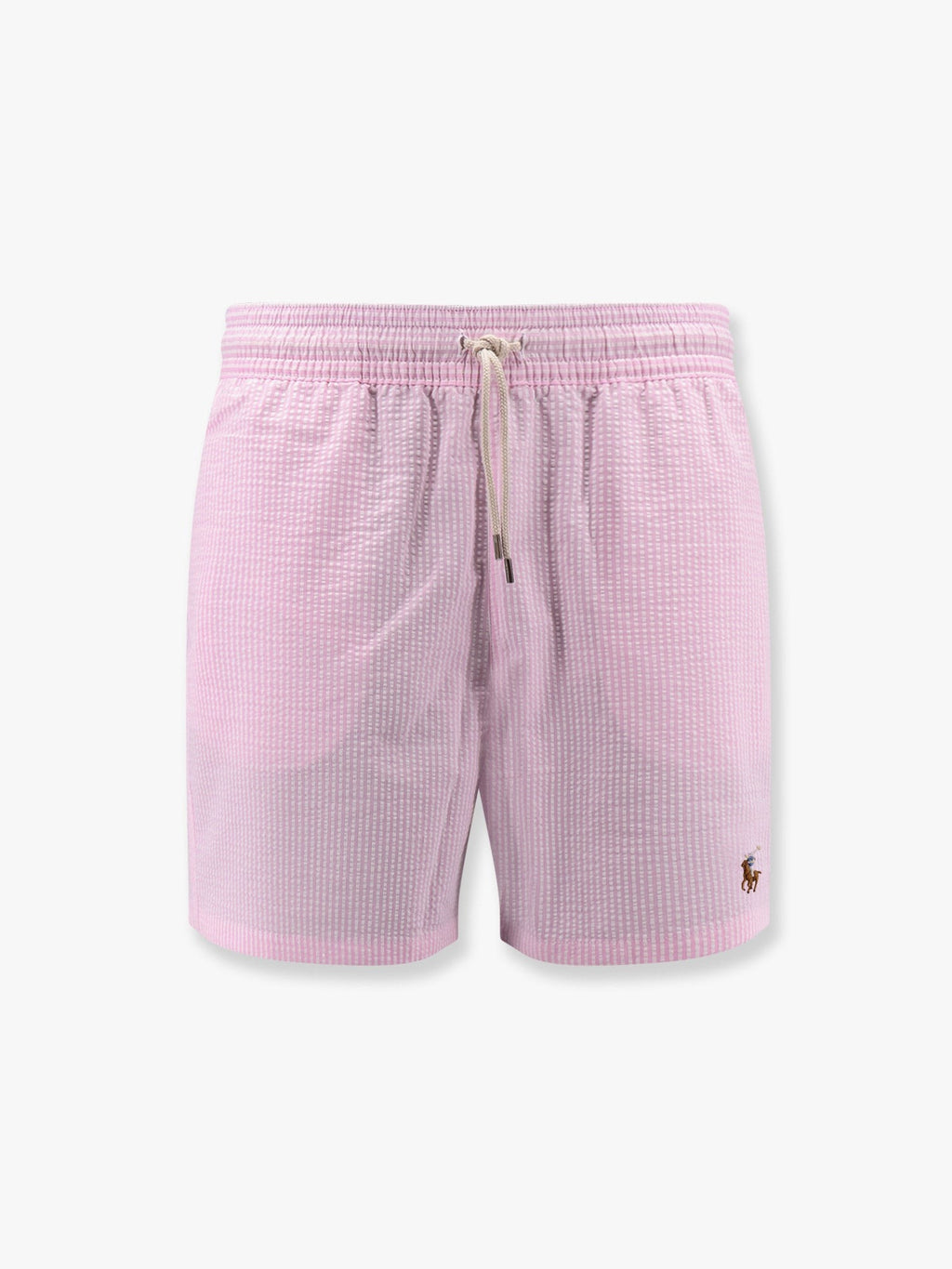 Polo Ralph Lauren Cotton blend striped swim trunk with logo embroidery
