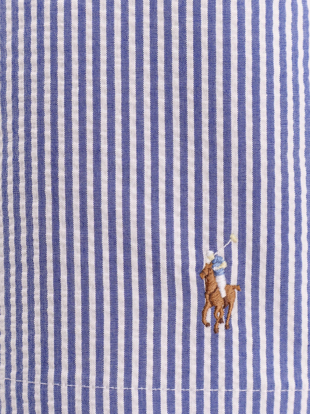 Polo Ralph Lauren Cotton blend striped swim trunk with logo embroidery