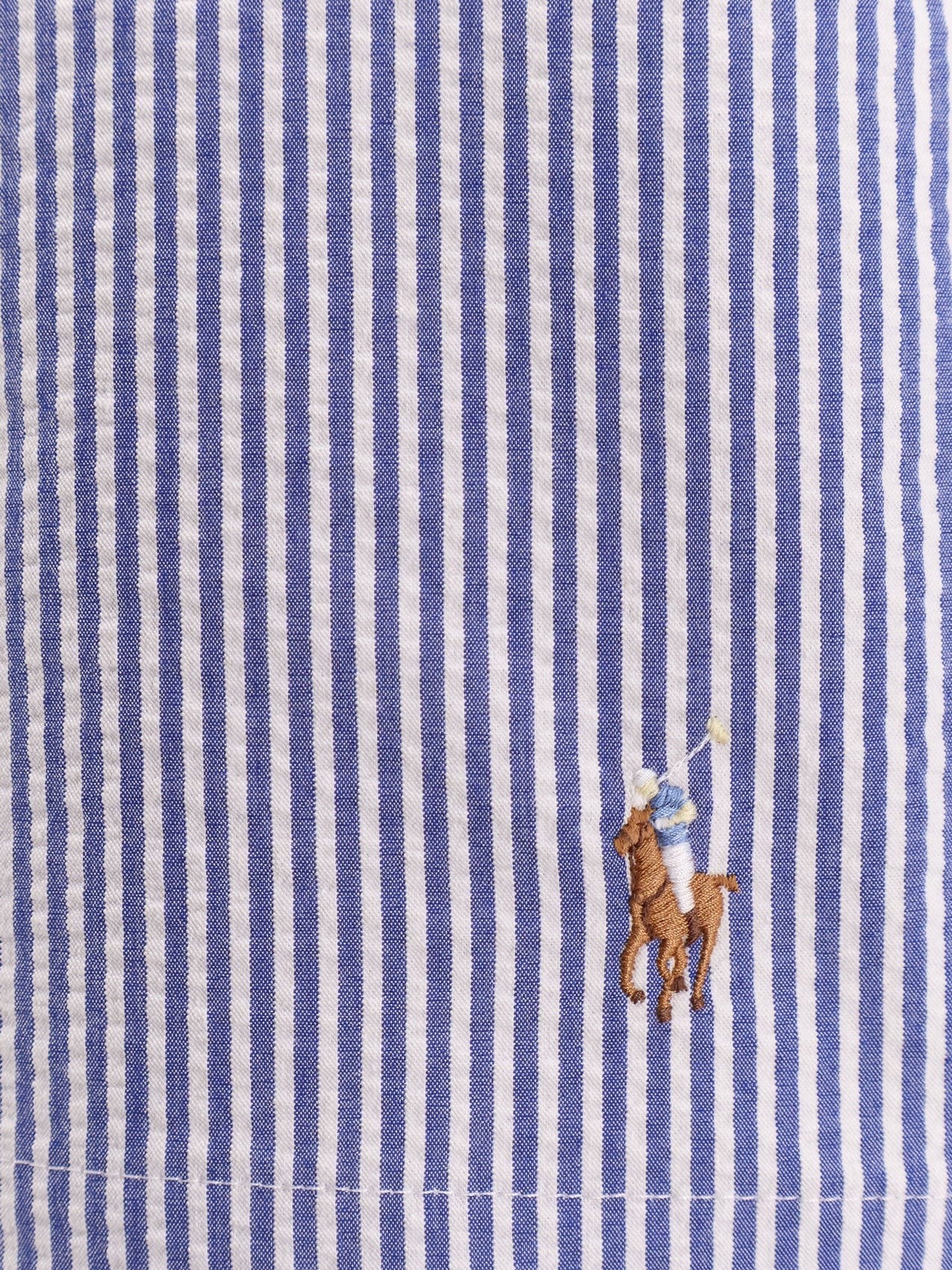 Polo Ralph Lauren Cotton blend striped swim trunk with logo embroidery