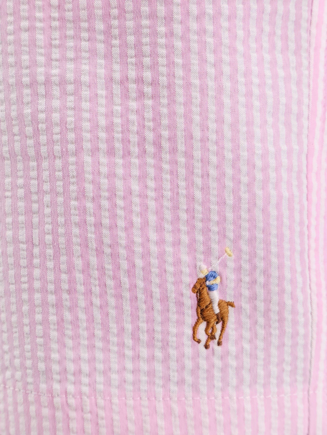 Polo Ralph Lauren Cotton blend striped swim trunk with logo embroidery