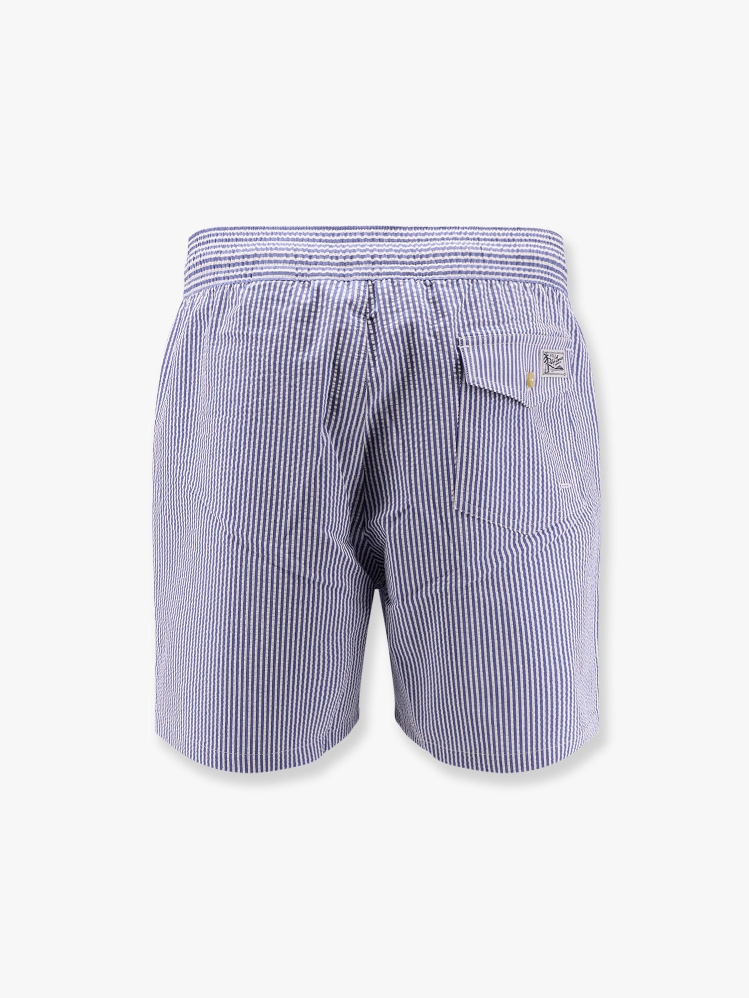 Polo Ralph Lauren Cotton blend striped swim trunk with logo embroidery