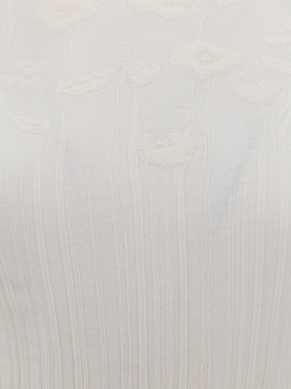 Bottega Veneta Baumwollmisch-Top mit floraler Stickerei