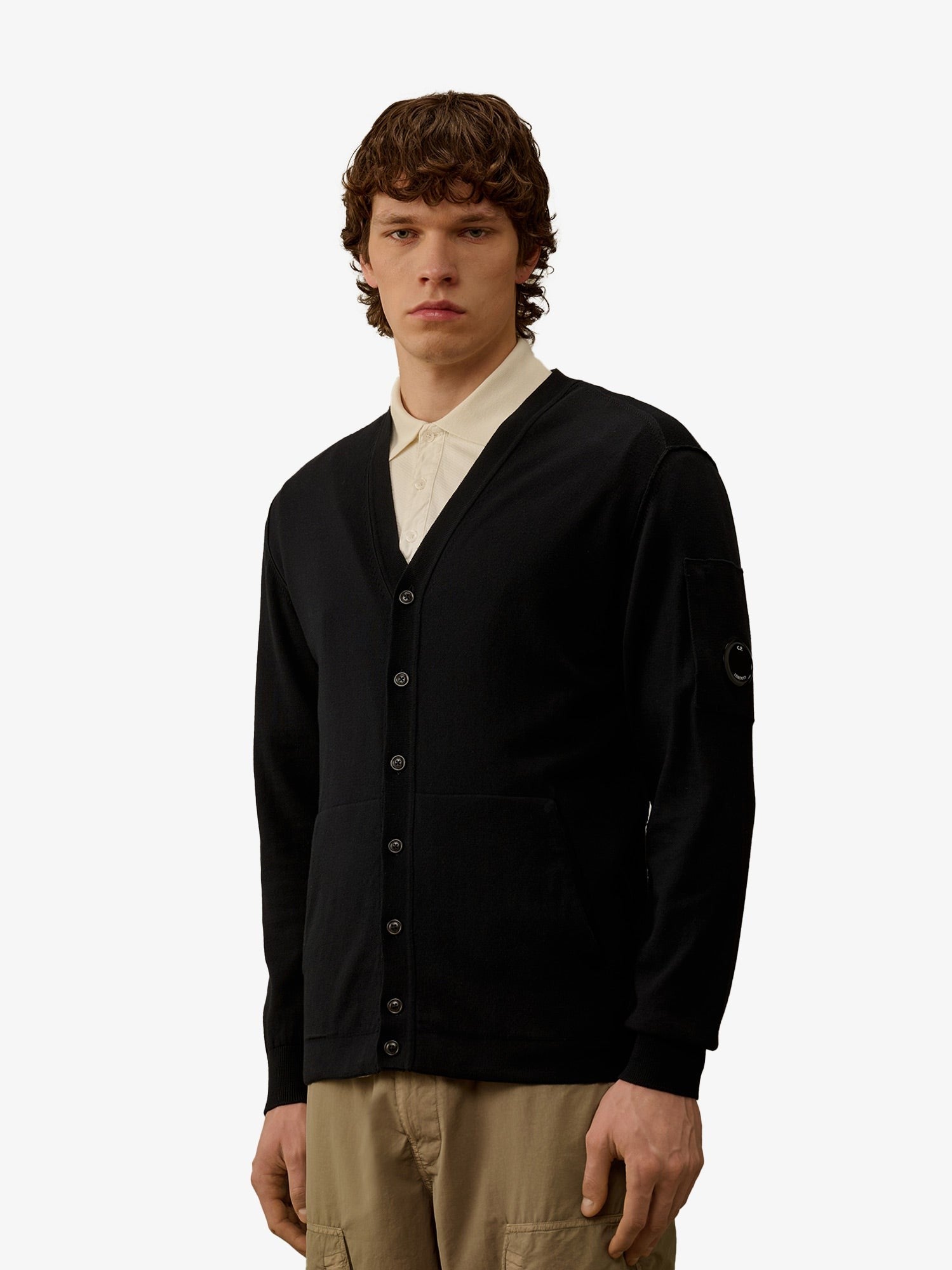 CP Company Cotton cardigan with Logo detail
