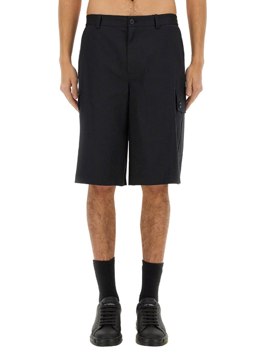Dolce & Gabbana BOMULDS CARGO BERMUDASHORTS