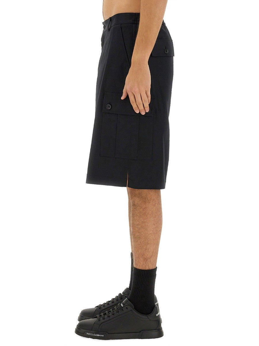Dolce & Gabbana BOMULDS CARGO BERMUDASHORTS