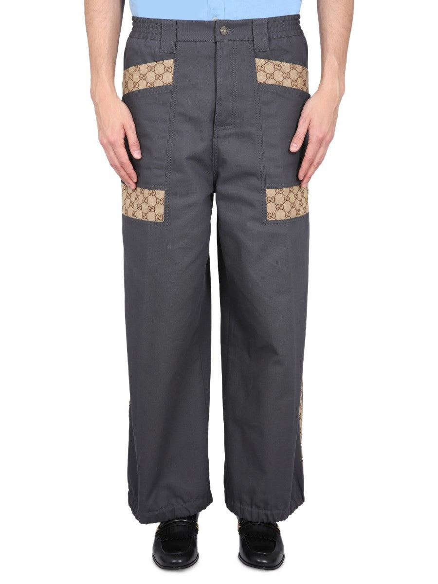 Gucci KALHOTY Z BAVLNĚNÉ LÁTKY S GG PRVKY