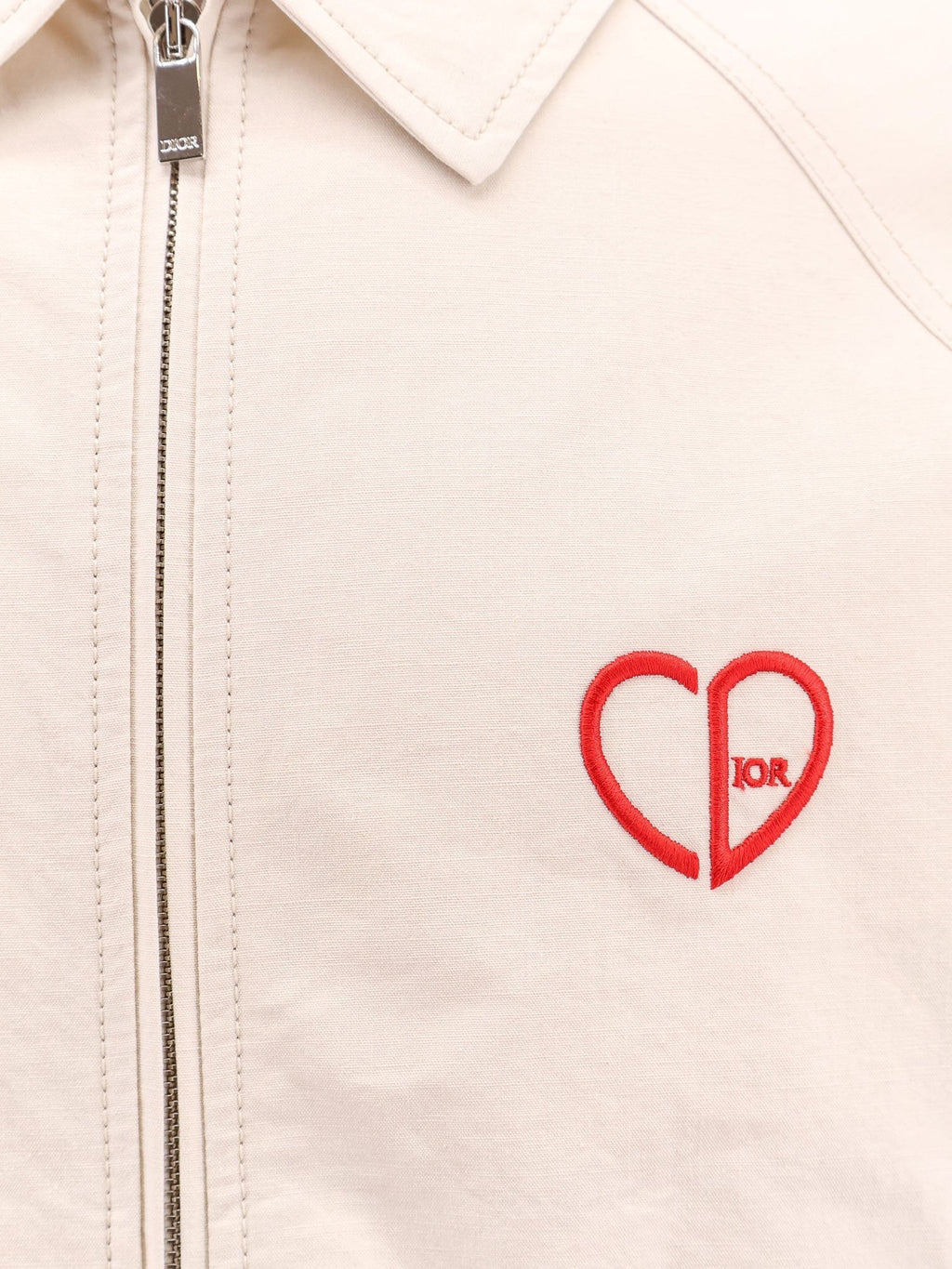 Dior Cotton jacket with cd heart embroidery