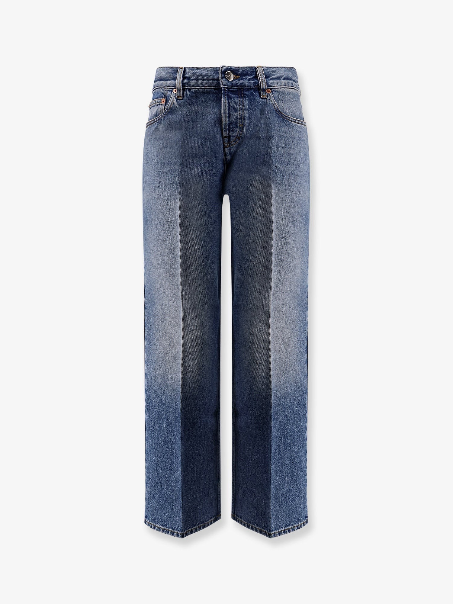 Gucci Cotton jeans with Gucci Rosso Ancora naplak tag