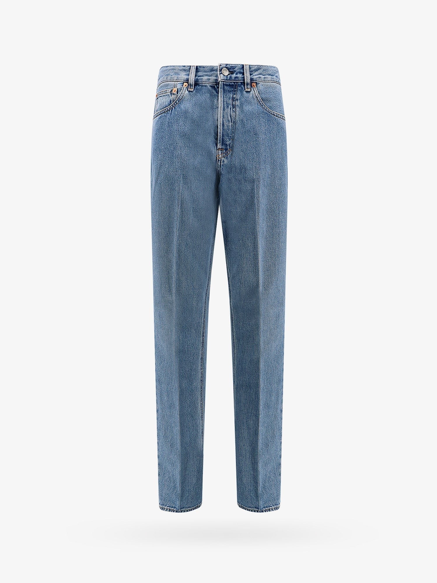 GUCCI★ロッサアンコラバックロゴパッチ付コットンジーンズ Gucci コットンジーンズ Rossa Ancora バックロゴパッチ付き