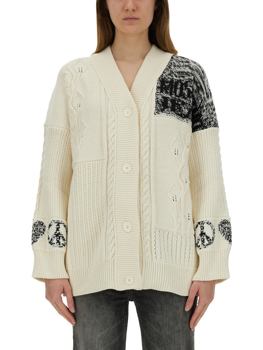 Moschino Jeans COTTON KNIT CARDIGAN