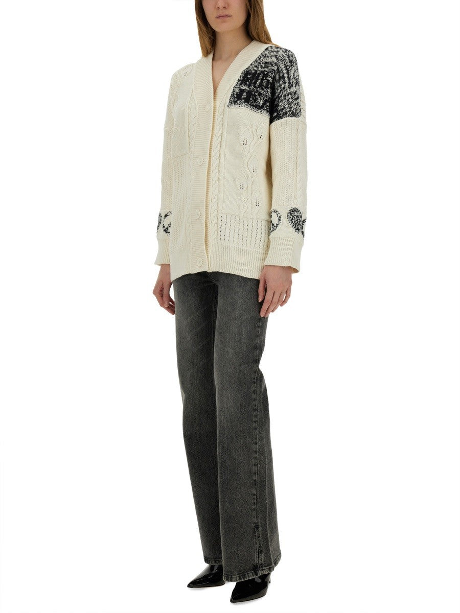 Moschino Jeans COTTON KNIT CARDIGAN