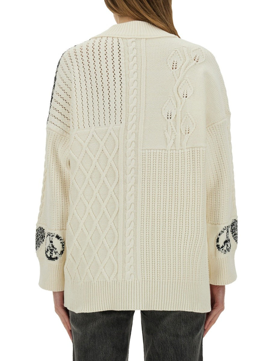 Moschino Jeans COTTON KNIT CARDIGAN
