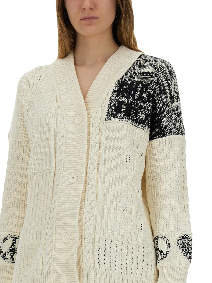 Moschino Jeans COTTON KNIT CARDIGAN