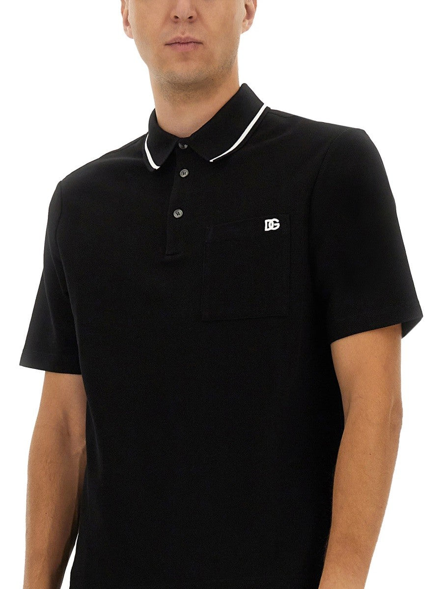 Dolce & Gabbana COTTON PIQUE POLO