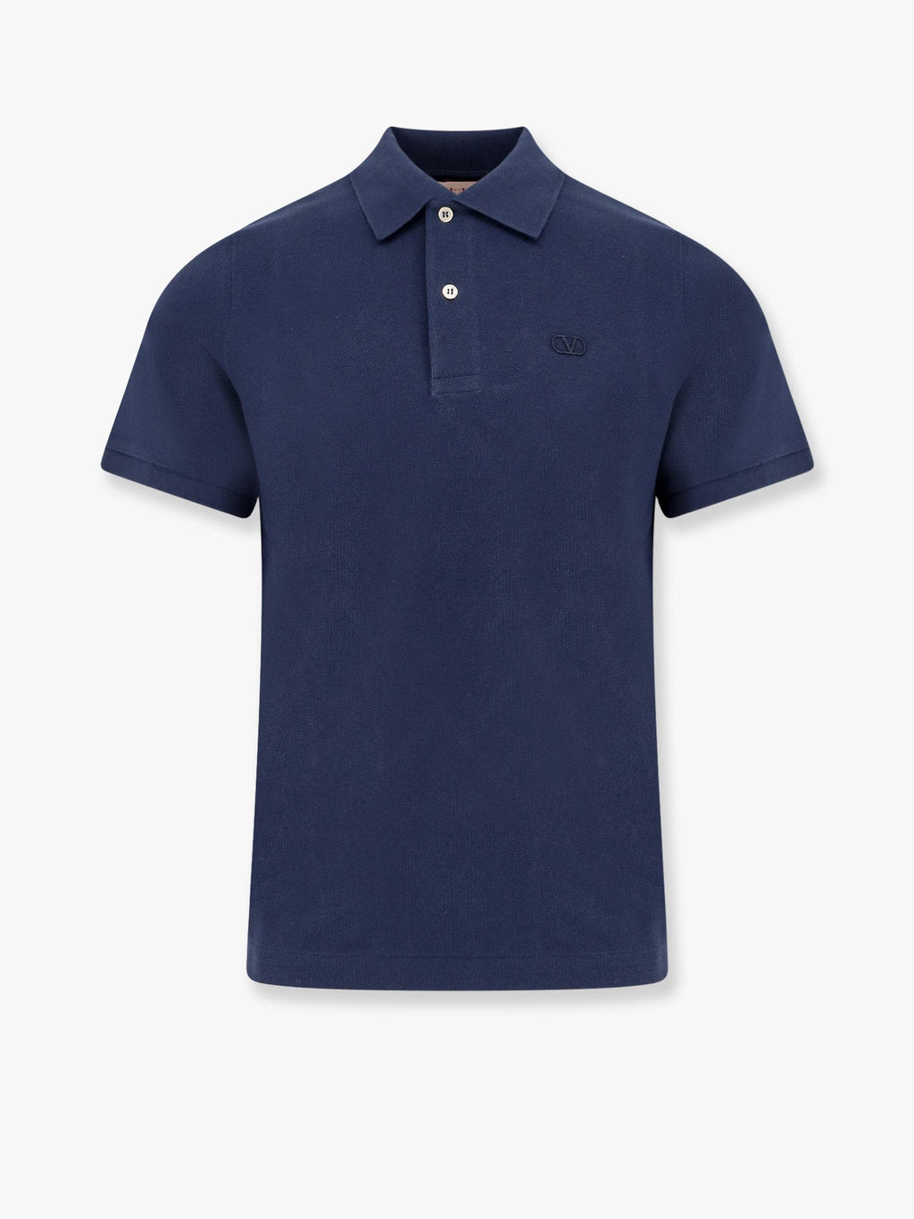 Valentino Cotton piquet polo shirt with vlogo embroidery