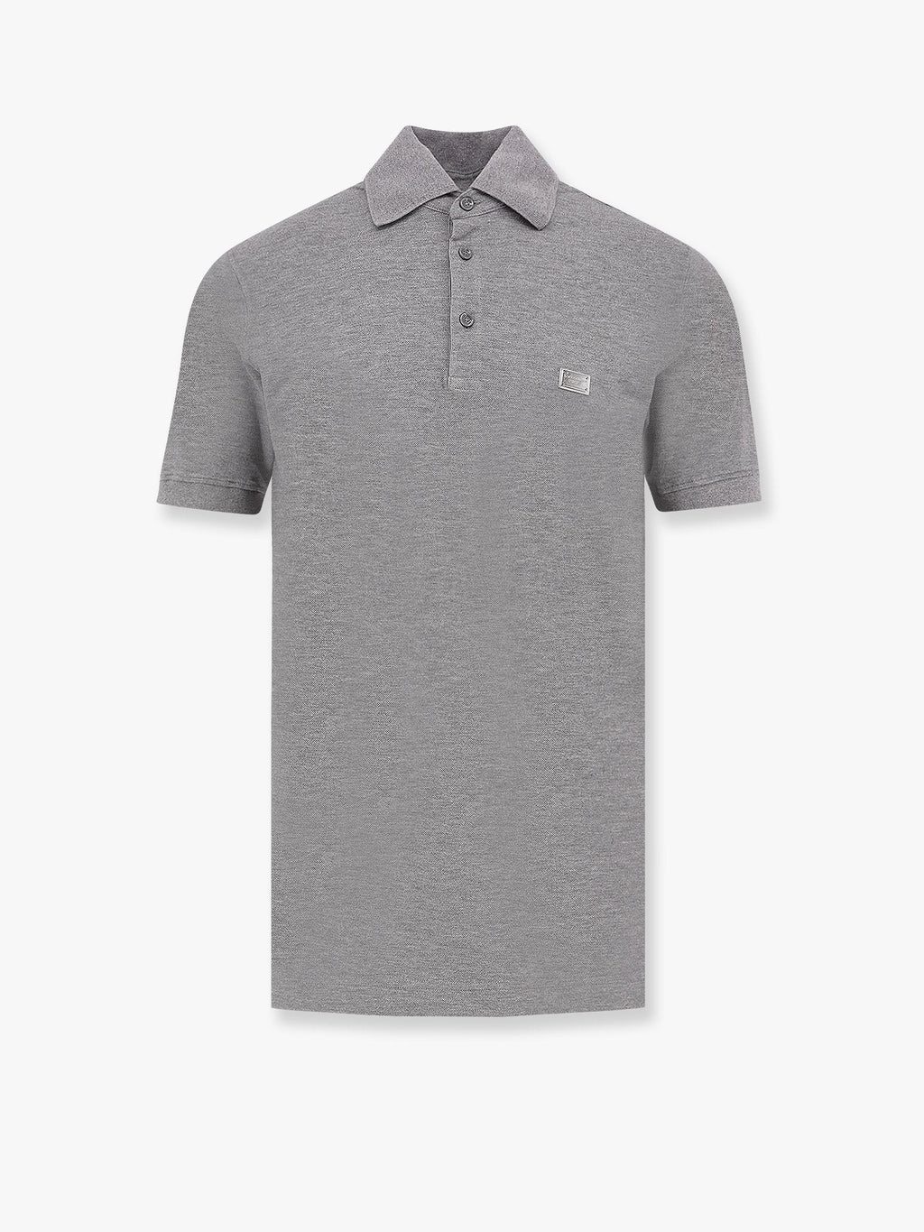 Polo en coton Dolce & Gabbana avec plaque dolce&gabbana milano