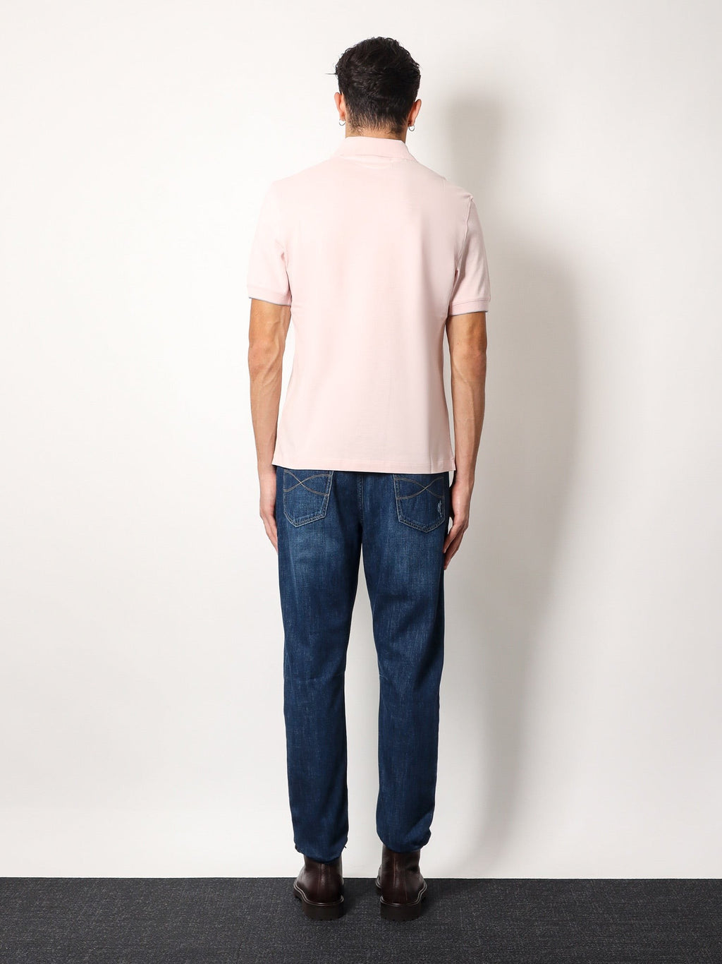 Brunello Cucinelli Polo de algodão com bordado icónico