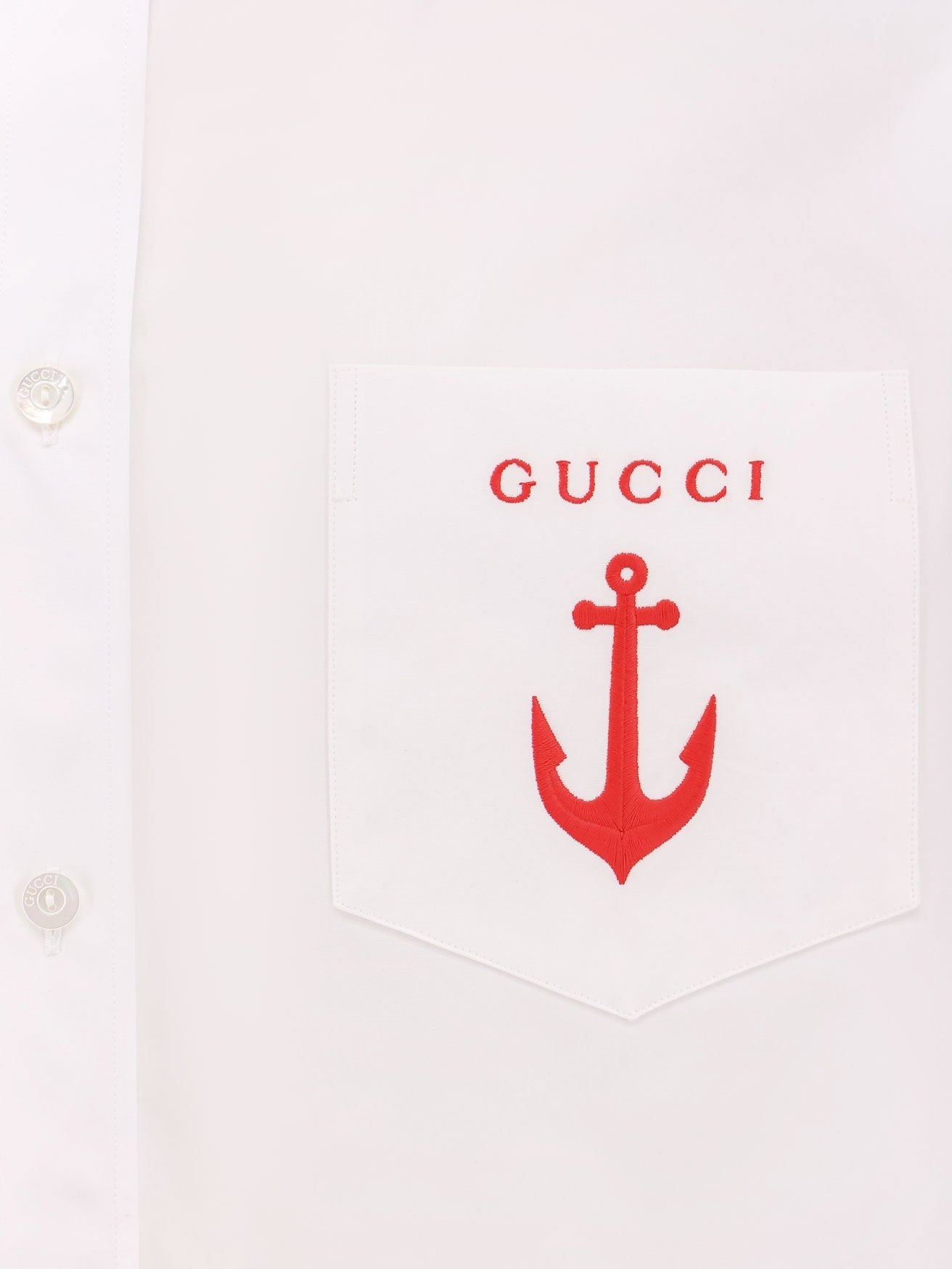 Gucci قميص بوبلين قطني