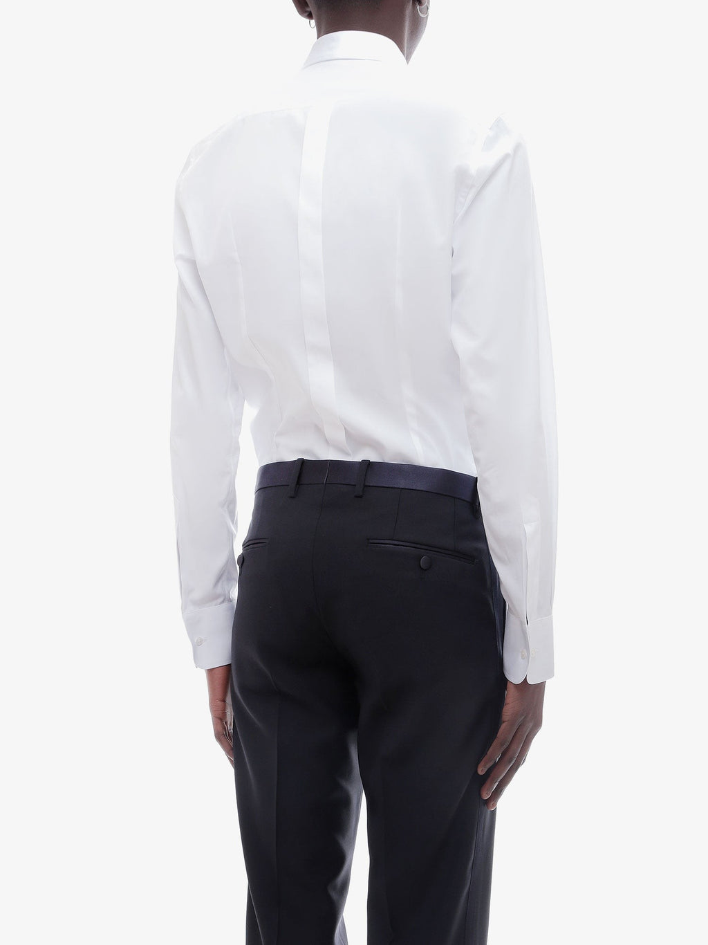 Dolce & Gabbana Cămașă din bumbac cu plastron frontal