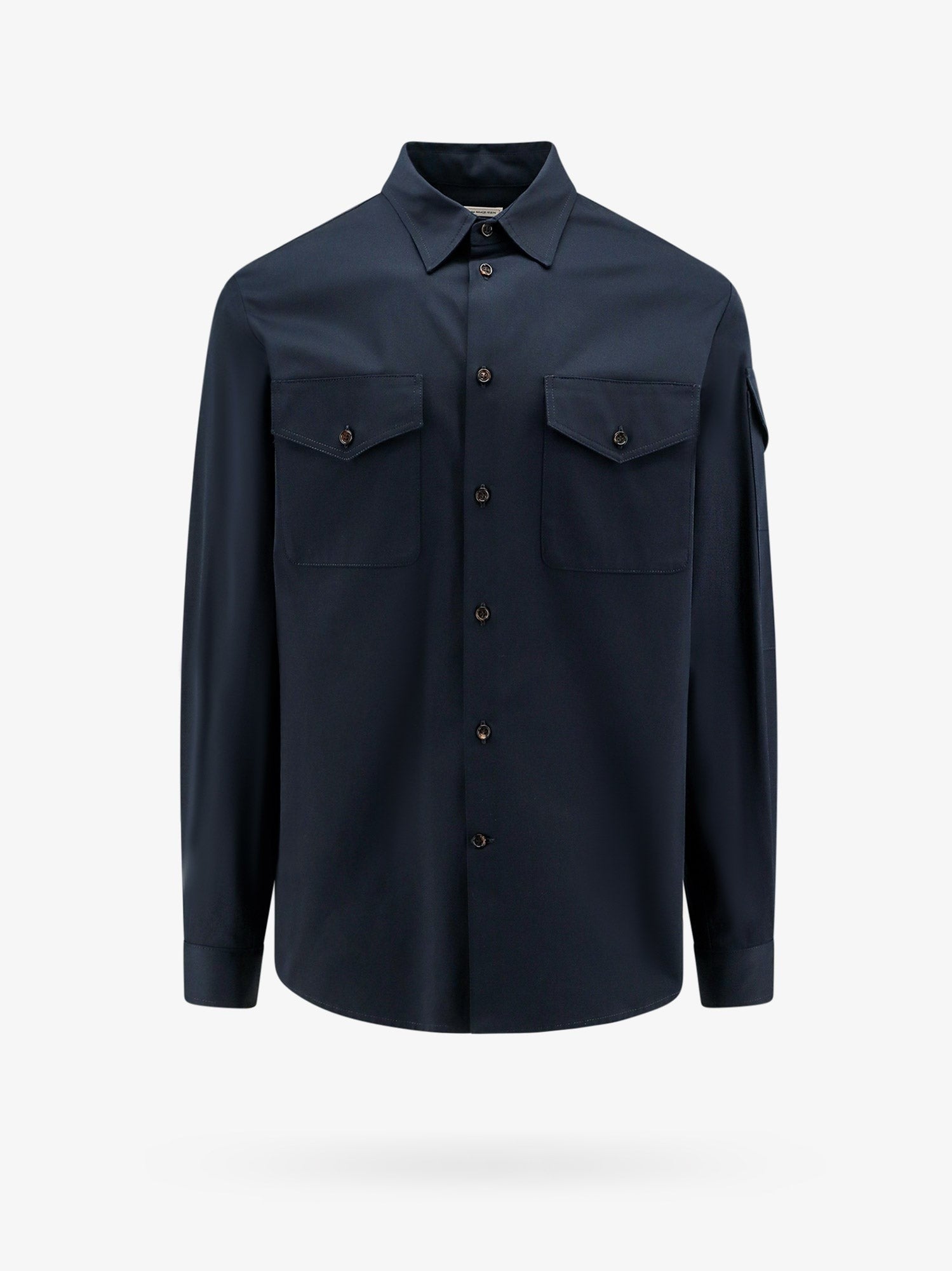 Alexander Mcqueen Chemise en coton avec détail logo