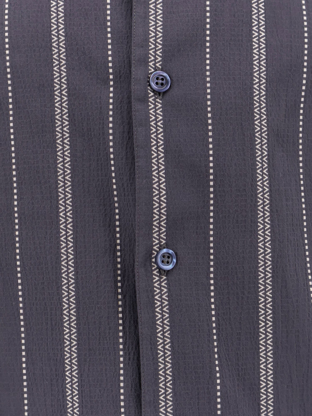 Brunello Cucinelli Camisa de algodão com motivo às riscas